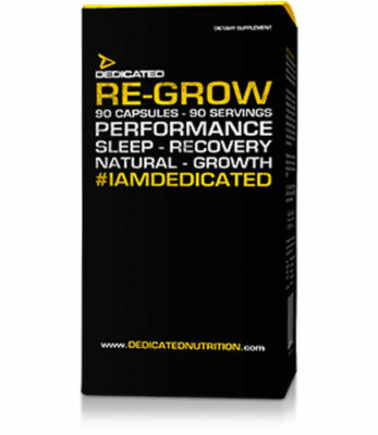 Dedicated Nutrition Re-Grow 90 Kapseln Schlaf-Supplement + FREE SAMPLE!