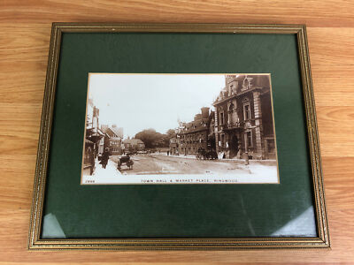Rathaus & Marktplatz Ringholz gerahmt schwarz-weiß Foto 10 x 12 