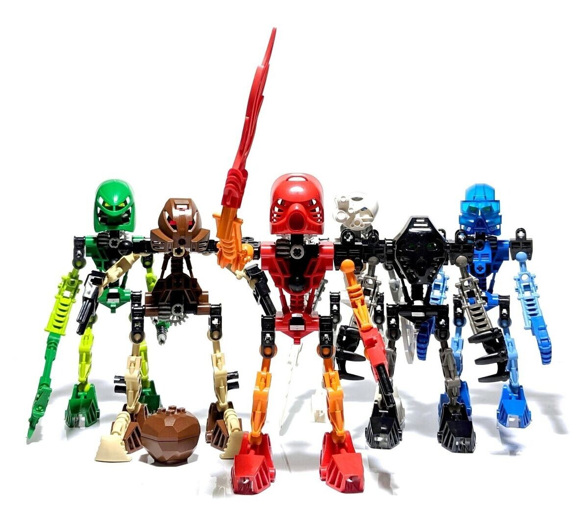 LEGO Bionicle Toa Mata Complete Set Of 6 No Rock | eBay
