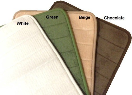 24"X17" Memory Foam Bath Mat Micro plush Suede Fabric Anti Slide Clearance Sales - 第 1/5 張圖片