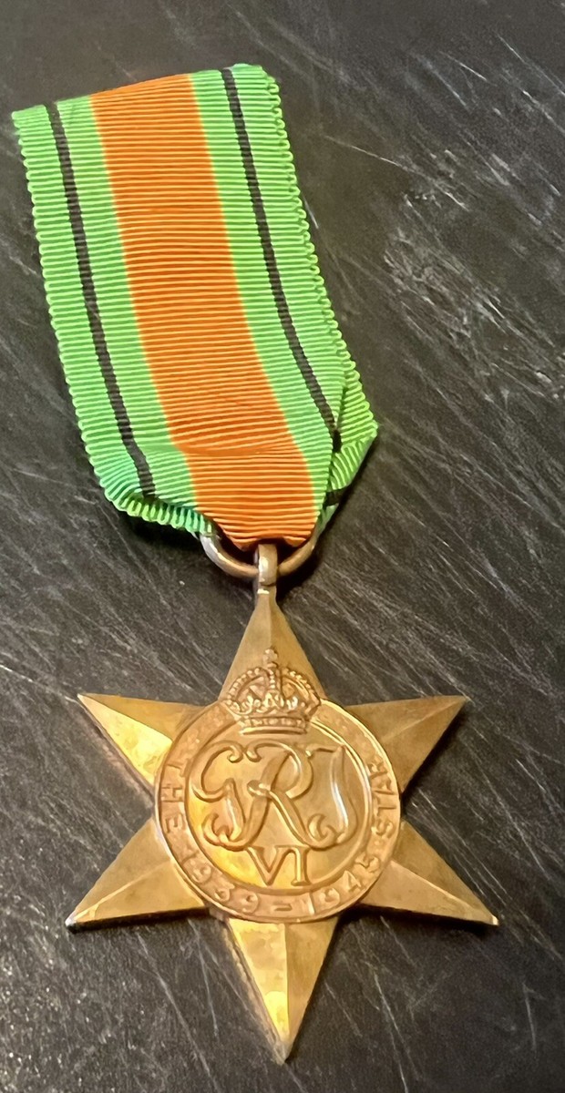 WWII 1939-1945 GRJ VI THE STAR MEDAL | eBay