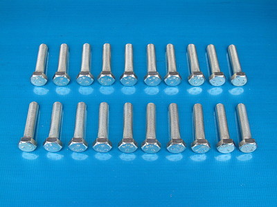 20 Pack. 5/16 x 1 1/2'' BSF Bolts (Setscrews) High Tensile Steel, Zinc Plated