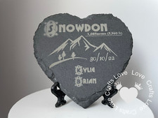 Hiking Snowdon Ben Nevis Custom Stone Achievement Slate Climbing Nature