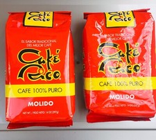 2x Puerto Rico Coffee Cafe Rico 14oz Bag Caribbean Hot Roasted Beverage Drink