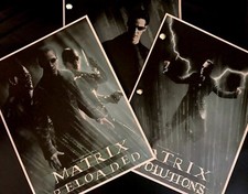 Warner Bros. THE MATRIX TRILOGY Rare Script SCREENPLAY SET Collection