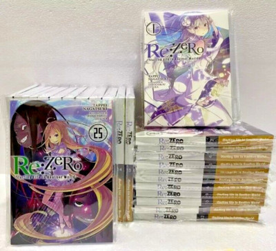 Light Novel Re:Zero Starting Life in Another World Vol 1-25 English Version