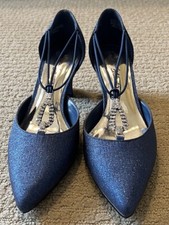 Easy Street Alive 5 Women's Moonlight Evening Pumps | Navy Glitter | Size 9M