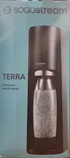SodaStream Terra Sparkling Water Maker Starter Kit - Black - NEW