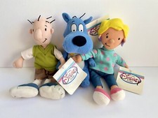 Lot of 3 Disney Store Doug Patti  Dog porkchop Mini Bean Bag Doll Plush Stuffed