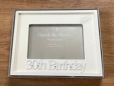 CORNICE PORTAFOTO 30° COMPLEANNO 6”x4” CATTURA IL MOMENTO NUOVA IMBALLATA 