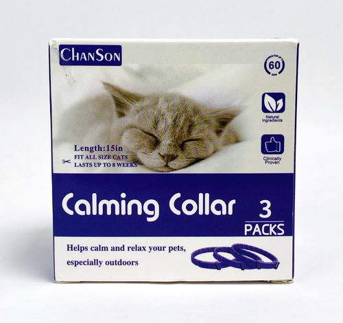 Picture of 3-Pack Pheromone Calming Collars for Cats Offers Long-Lasting Calming ...
