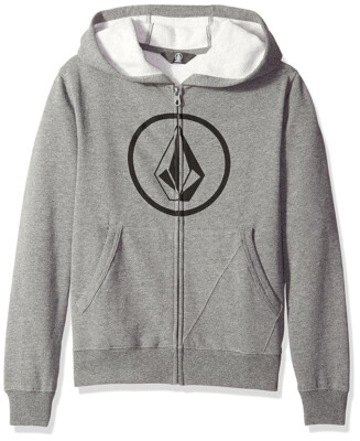 Volcom YOUTH Stone Zip Heather Grey grau Sweatjacke NEW NEUWARE portofrei!