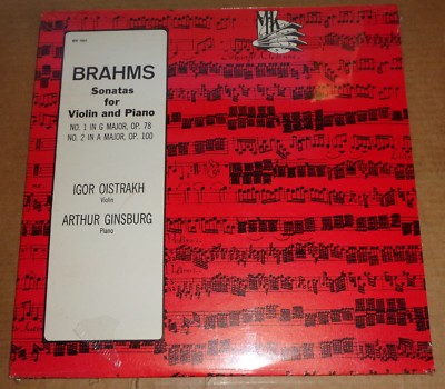Igor Oistrakh/Arthur Ginsburg BRAHMS Sonatas No.1 & 2 - MK 1547 SEALED
