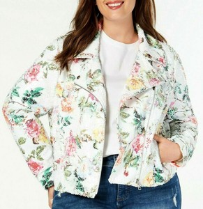 floral plus size jacket