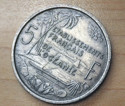 1952 French Oceania 5 Francs