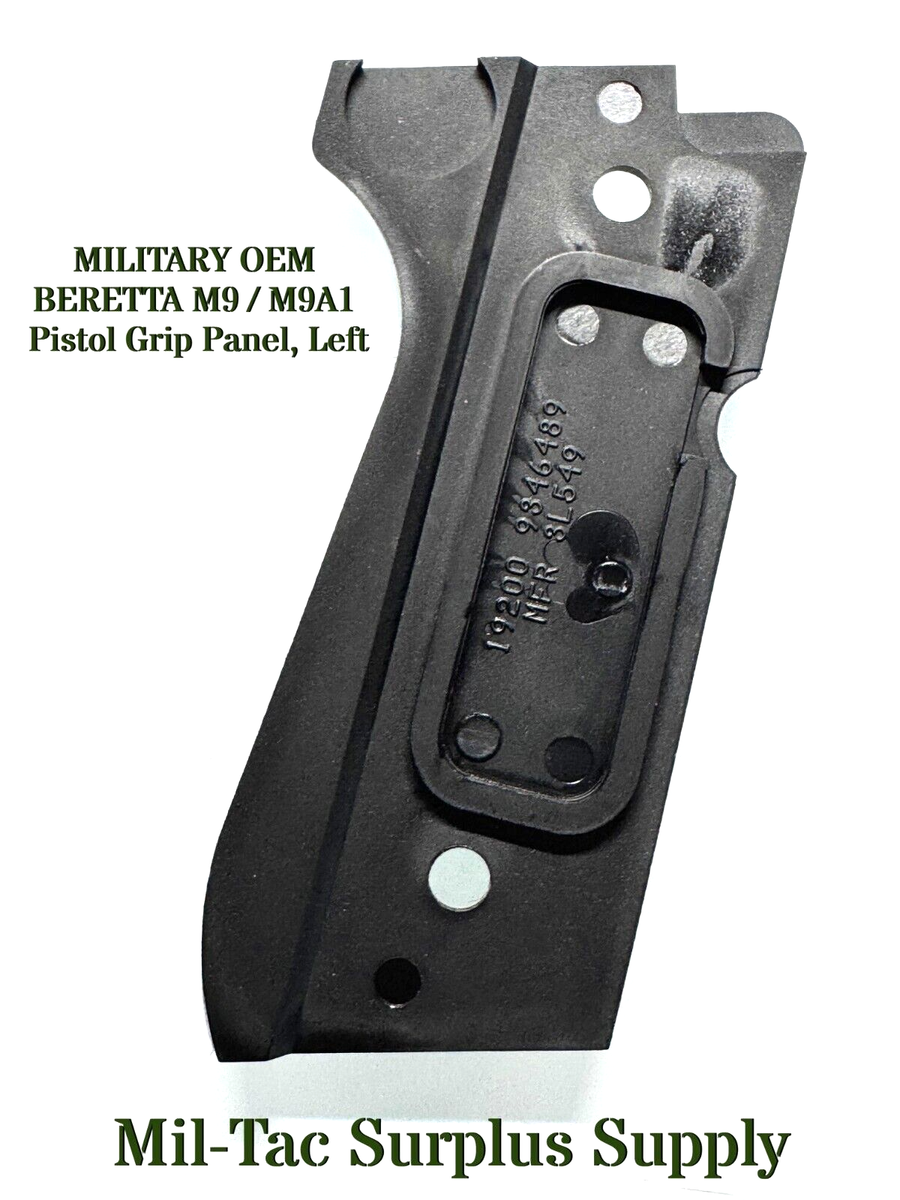 US MILITARY OEM BERETTA M9 / M9A1 Pistol Grip Panel, Left, Factory