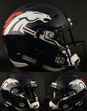 DENVER BRONCOS NFL Riddell SPEEDFLEX Authentic Gameday Football Helmet