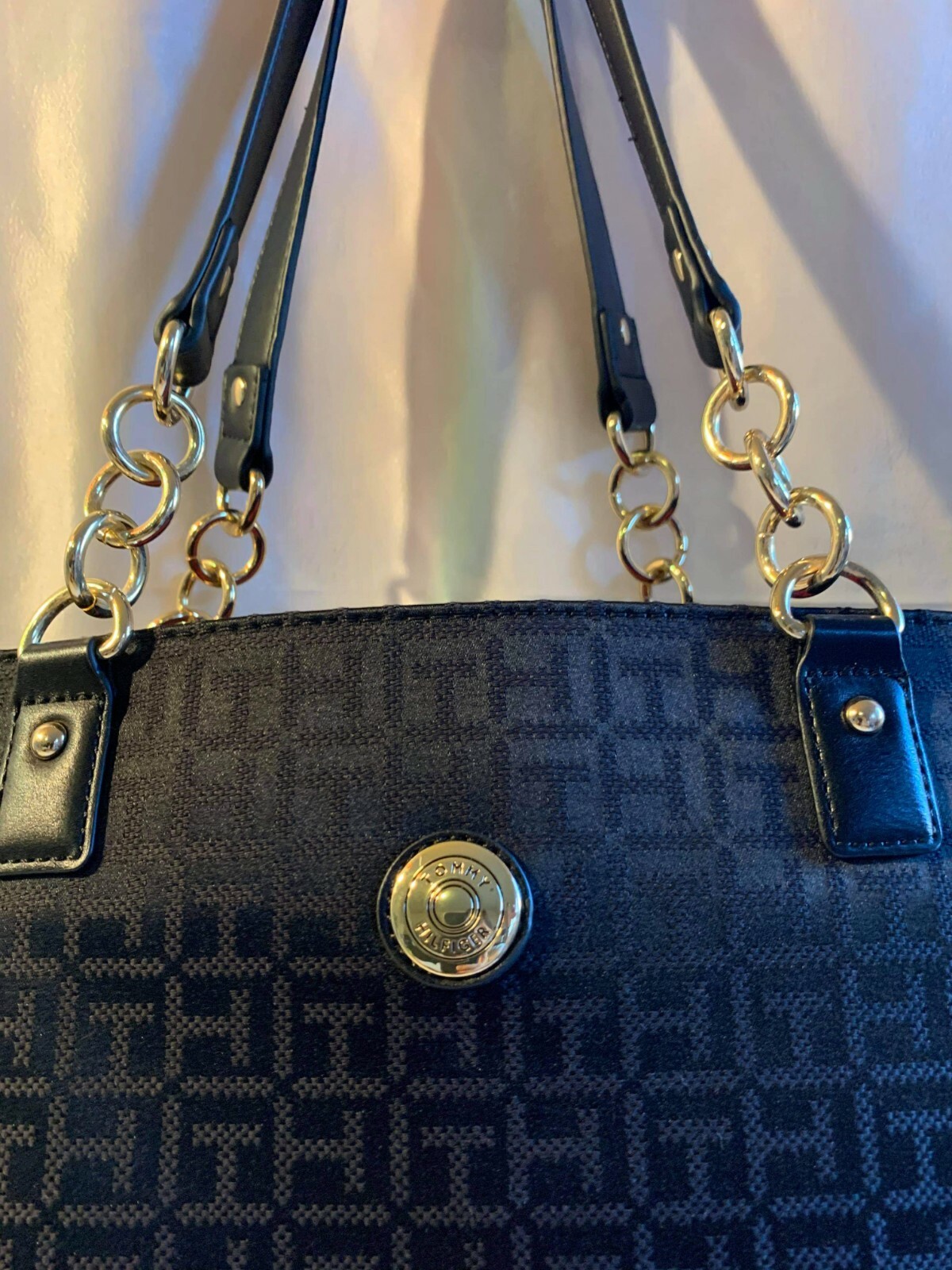 Tommy Hilfiger Black Monogram Th Jacquard Tote Bag 69j1468001 for  