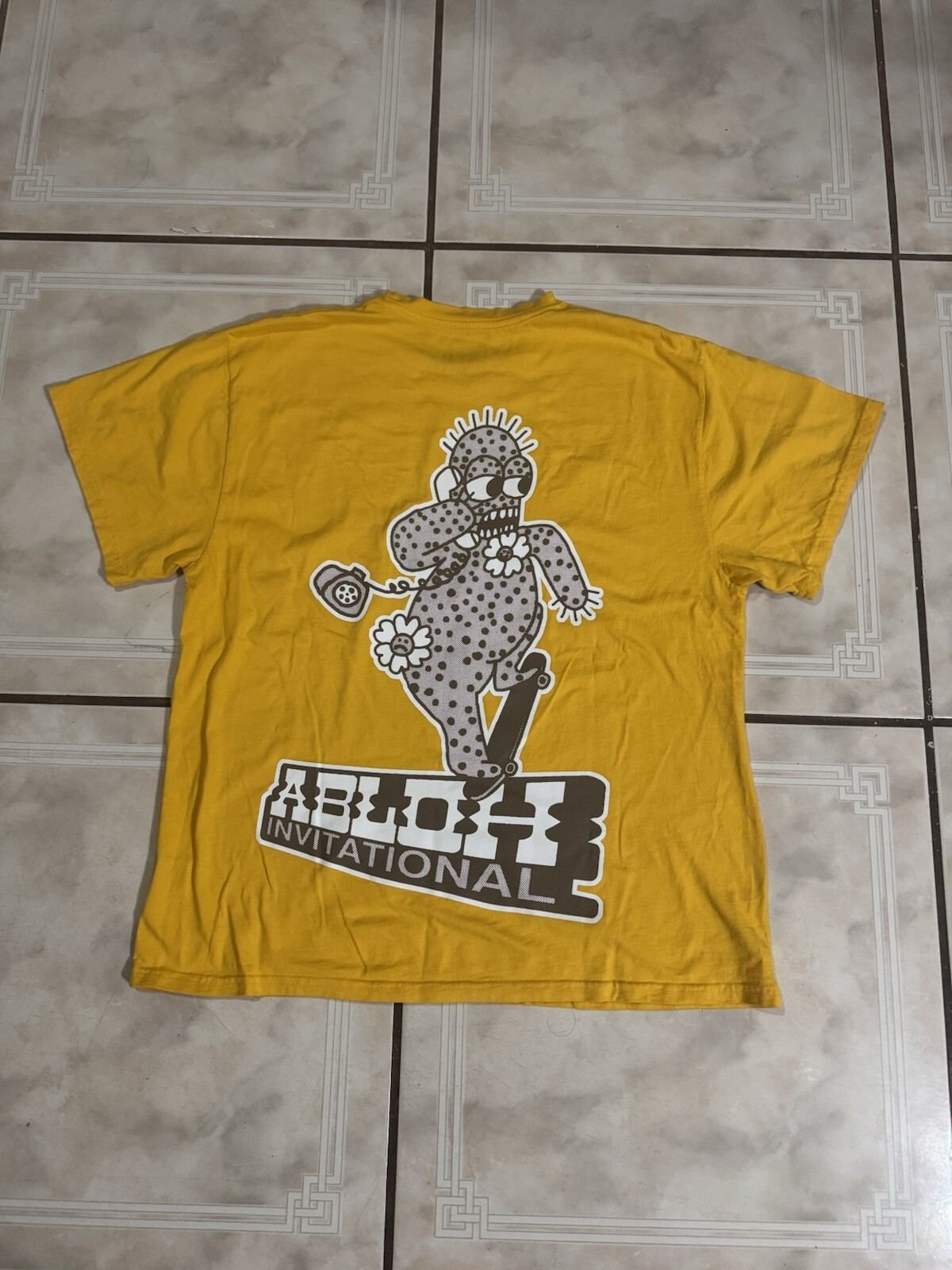 OFF WHITE X NIKE NUOVA maglietta Travis Scott x Virgil Abloh c o Cactus Jack Off White Nike gialla taglia M