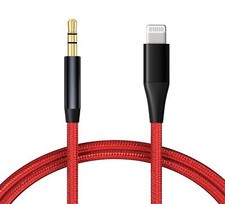 FOR IPHONES IPODS IPADS AUX CABLE 3.5MM AUDIO CORD CAR STEREO AUX-IN SPEAKER