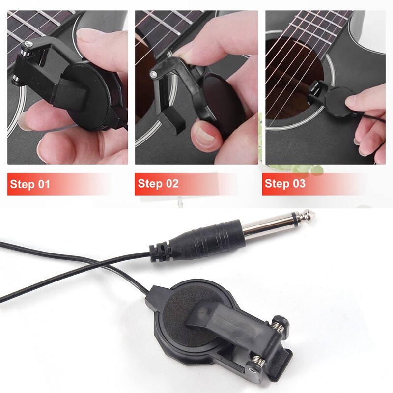 ClipOn Pickup for Acoustic Guitar Mandolin Bouzouki Banjo Ukulele S8J3 eBay