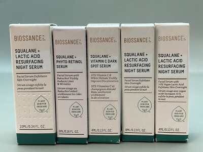 BIOSSANCE SQUALANE LACTIC ACID RESURFACING PHYTO-RETINOL DARK SPOT SERUM Travel