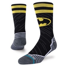 Stance Batman Dark Knight Black Mens Xl 14-16 Crew Sock INFIKNIT Logo Bat