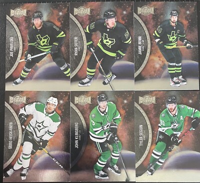 Dallas Stars 2021-22 Metal Universe Base (6) Card Team Set w/all SP Cards
