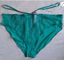 BNWT M S Boutique High Leg Knickers Emerald UK Size 26
