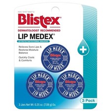 Lip Medex, 0.25 Ounce, 3 Count, Medicated Rel...