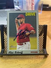Alex Scherff Autographed Signed Topps Heritage Card Drive Twins