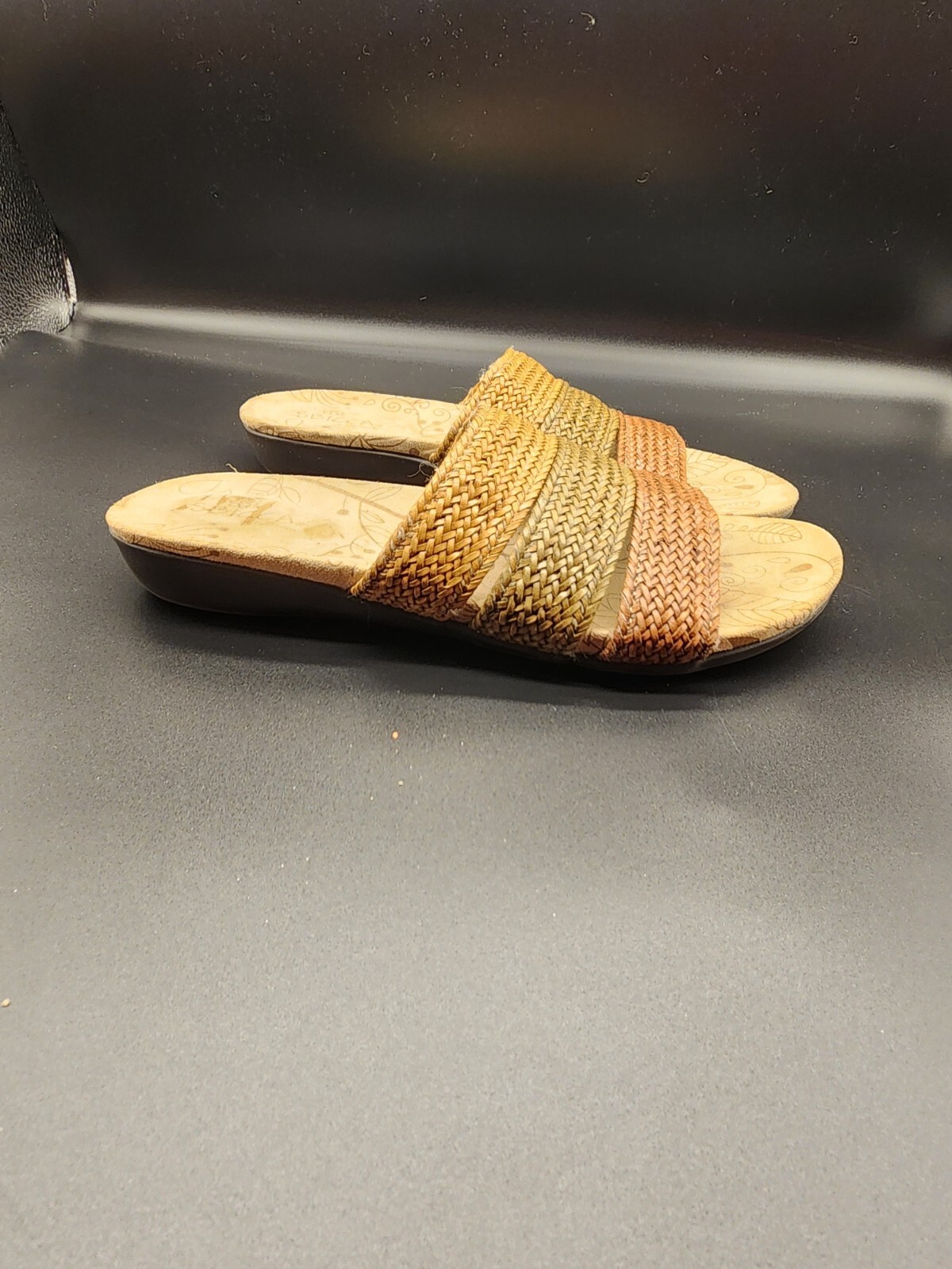 SBICCA Multi-colored 'Braid' Style Slide Sandals … - image 3