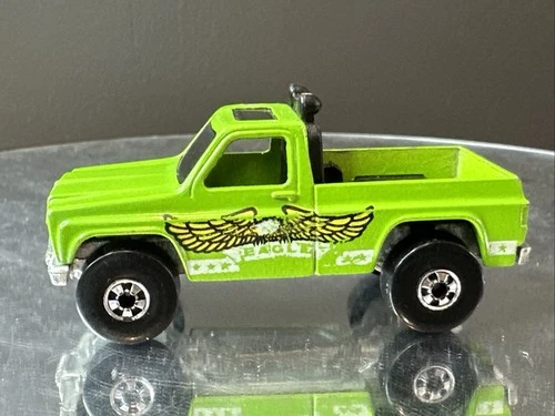 Vintage 1977 Hot Wheels Diecast 1/64 Green Bywayman Eagle Chevy Pickup Truck HK
