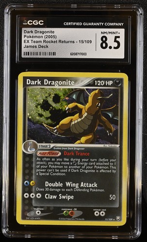Dark Dragonite graded CGC 8.5 for sale on eBay