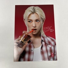 Stray Kids Felix x Gongcha Mini Poster card NEW FREE SHIPPING gong cha 8" x 6"