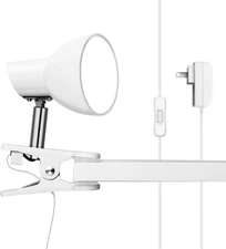 LED Small Clip Light,5W Super Bright Reading Light, 330° Rotation Lamp with Clam