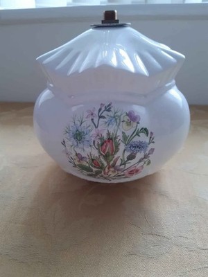 Aynsley Tischlampe Tudor Garden 2000 - sehr guter Zustand - muss neu verkabelt werden