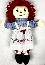 Raggedy Ann Andy Doll Aurora Plush 15 Classic Handmade Style Red Hair Toy
