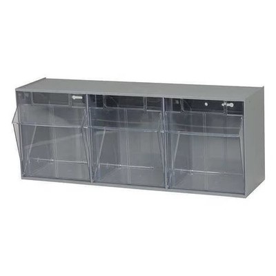 Quantum Storage Systems QTB303GY Tip Out Bin Unit, 3 Tip Bins