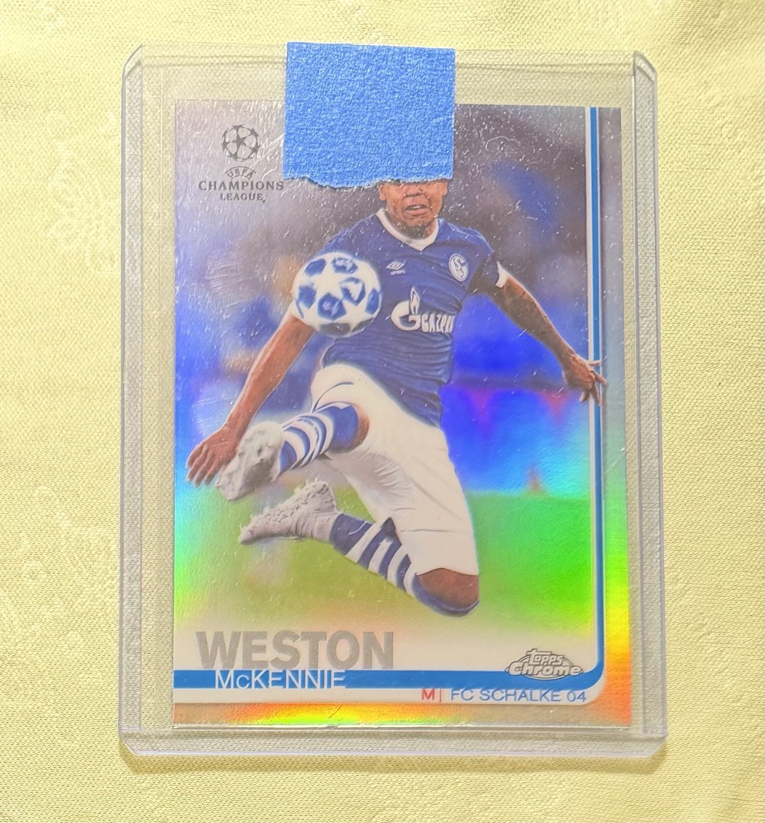 2018-19 Topps Chrome UEFA Champions League #83 Weston McKennie RC Refractor