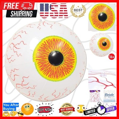 Giant 16-Inch Inflatable Eyeball - Perfect for Halloween Decor & Parties