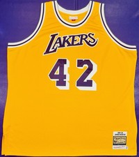 Authentic James Worthy #42 Mitchell & Ness 1984-85 Los Angeles Lakers Jersey 56