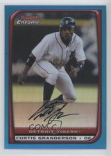2008 Bowman Chrome Blue Refractor 116/150 Curtis Granderson #182 0a1