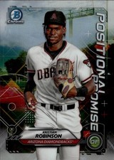 2021 Bowman Chrome Positional Promise #POS-KR Kristian Robinson Diamondbacks