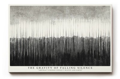 Paul Sinus Wandbild The Gravity of Falling Silence Monochrome Flow of Balance