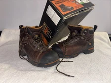 Timberland PRO Endurance 6" Steel Safety Toe Men's Brown Work Boots 9.5 Great C