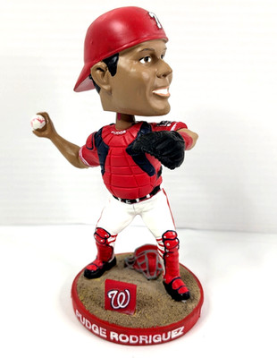 2010 Washington Nationals Giveaway Bobblehead Ivan ''Pudge'' Rodriguez 7'' HOF