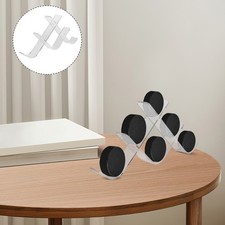 Hockey Puck Holder: Puck Display Shelf - W-Shape Design Ice Hockey Holder