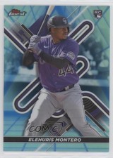 2022 Topps Finest Blue/Aqua Vapor Refractor 7/250 Elehuris Montero #93 0vf5