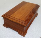 Vintage Wood Music Box,  plays Edelweiss when Opened, needs Minor Adjustment — photo 5